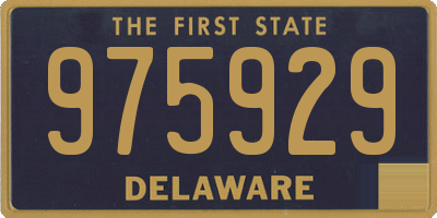 DE license plate 975929