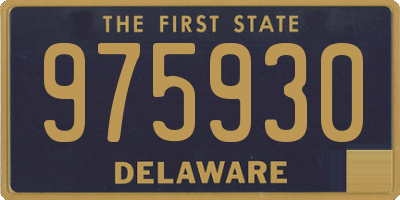 DE license plate 975930