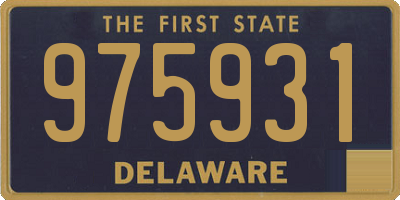 DE license plate 975931