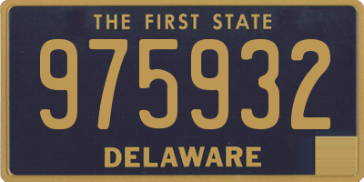 DE license plate 975932