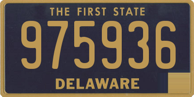 DE license plate 975936