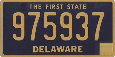 DE license plate 975937