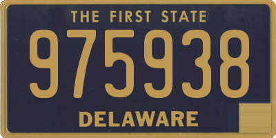 DE license plate 975938