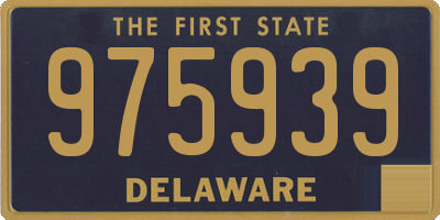 DE license plate 975939