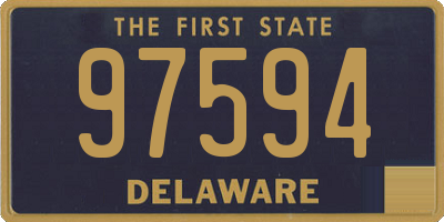 DE license plate 97594