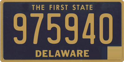 DE license plate 975940