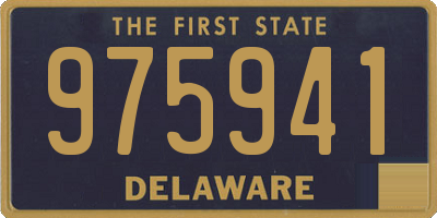 DE license plate 975941