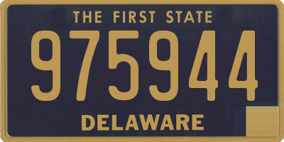 DE license plate 975944