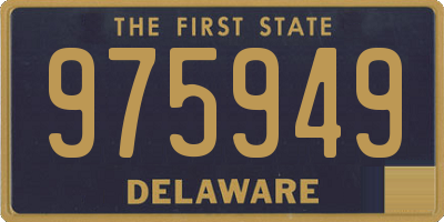 DE license plate 975949