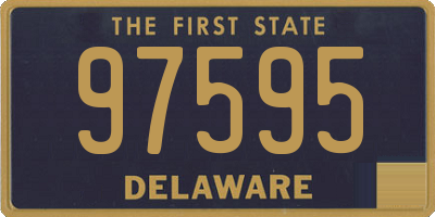 DE license plate 97595