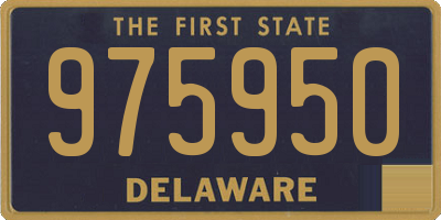 DE license plate 975950