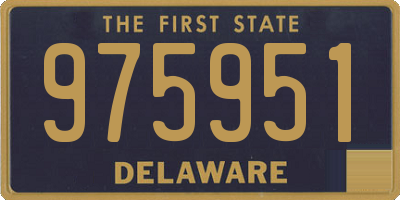 DE license plate 975951