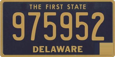 DE license plate 975952