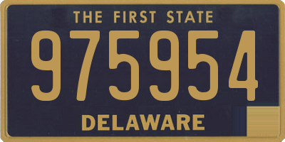 DE license plate 975954