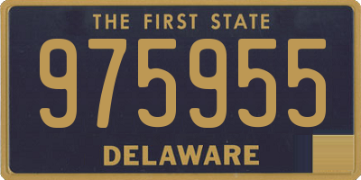 DE license plate 975955