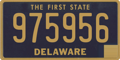 DE license plate 975956