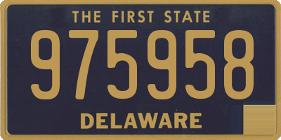 DE license plate 975958