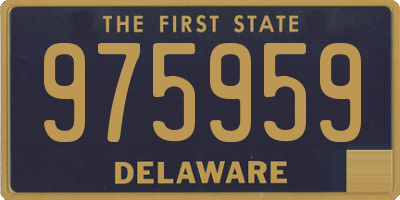 DE license plate 975959