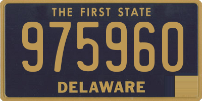 DE license plate 975960