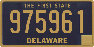 DE license plate 975961