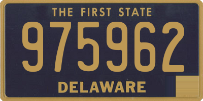 DE license plate 975962