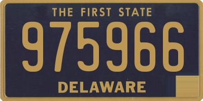 DE license plate 975966