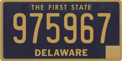 DE license plate 975967