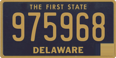 DE license plate 975968