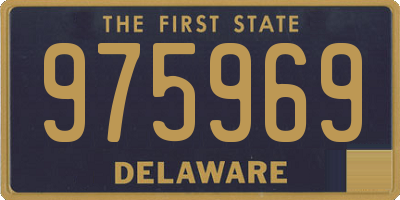 DE license plate 975969