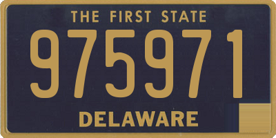 DE license plate 975971