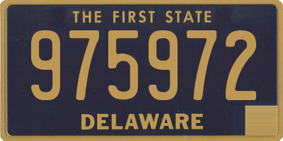 DE license plate 975972