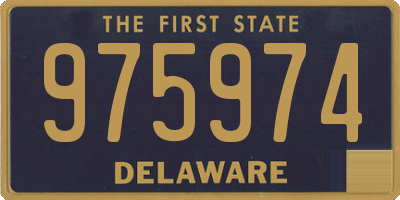 DE license plate 975974