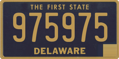 DE license plate 975975