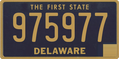 DE license plate 975977