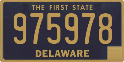 DE license plate 975978