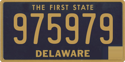 DE license plate 975979