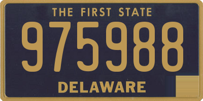 DE license plate 975988