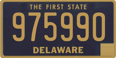 DE license plate 975990