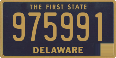 DE license plate 975991