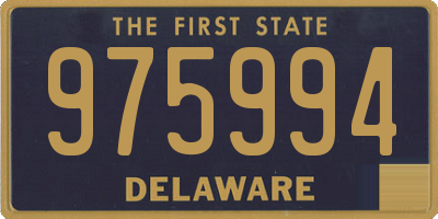 DE license plate 975994