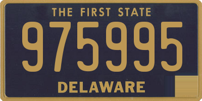 DE license plate 975995