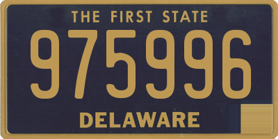 DE license plate 975996