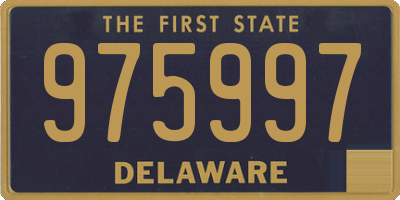 DE license plate 975997