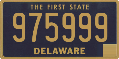 DE license plate 975999