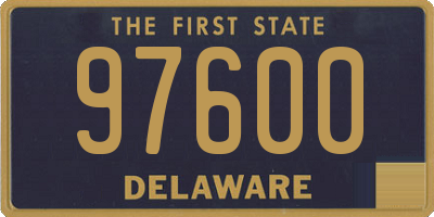 DE license plate 97600
