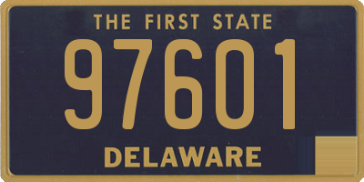 DE license plate 97601