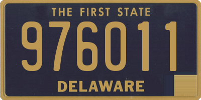 DE license plate 976011