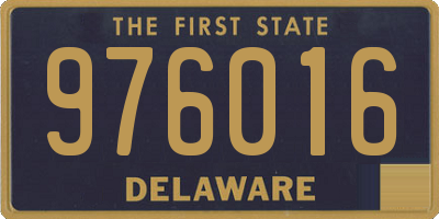 DE license plate 976016