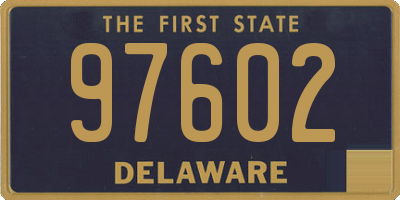 DE license plate 97602