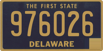 DE license plate 976026
